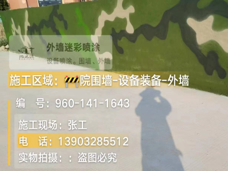 镇江 迷彩漆喷涂价格（按平方米计费）